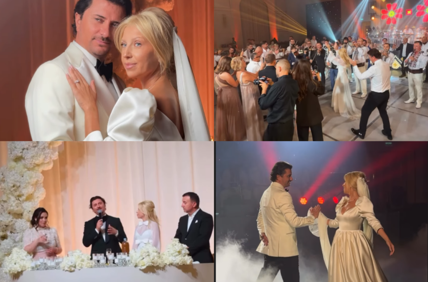  (VIDEO) Showbiz-ul a petrecut la nunta lui Valeriu și Olesea Rașcu: Gestul neobișnuit cu care și-au surprins nașii