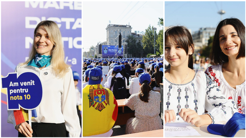  (FOTO) „Am venit pentru nota 10.” Marea Dictare Națională a adunat în PMAN mii de participanți: Lilu și alte vedete, surprinse la eveniment