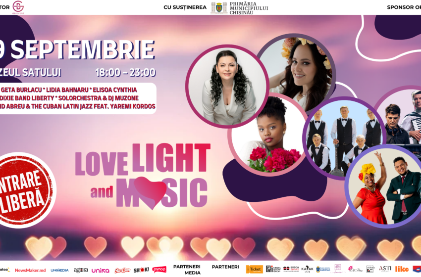  Muzică, lumină și fuziune de stiluri: Ce artiști vor urca pe scenă la Love, Light & Music Fest pe 19 septembrie