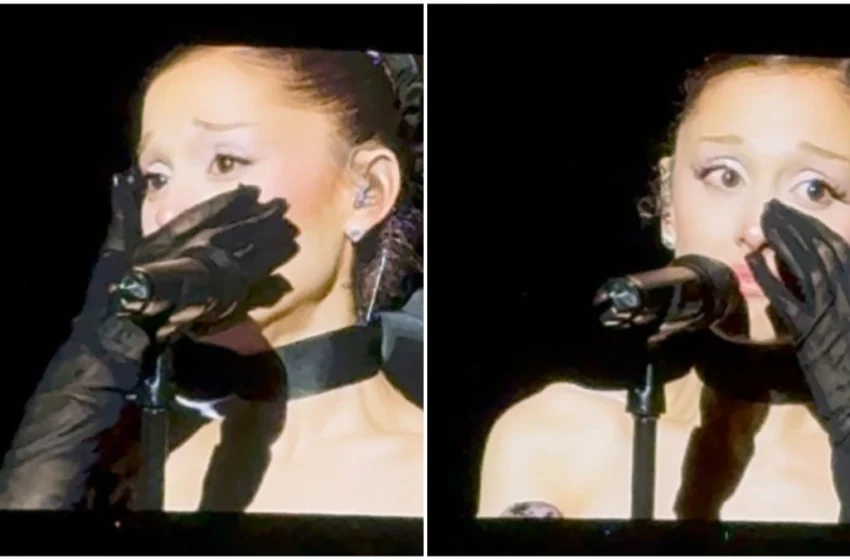  (VIDEO) Ariana Grande și-a luat rămas bun cu lacrimi în ochi de la fani la ultimul concert înainte de a se retrage din viața publică
