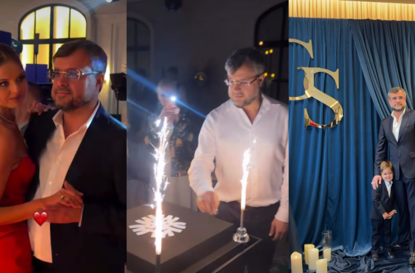  (FOTO/VIDEO) Milionarul Gabriel Stati a împlinit 50 de ani! Cine a fost vedeta-surpriză care a venit să-i cânte „La mulți ani”