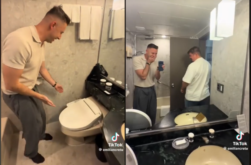  (VIDEO) Un WC din Coreea de Sud, mai deștept decât Emilian Crețu? Actorul a apăsat toate butoanele și tot nu i-a dat de cap: „Ce să-i fac?”
