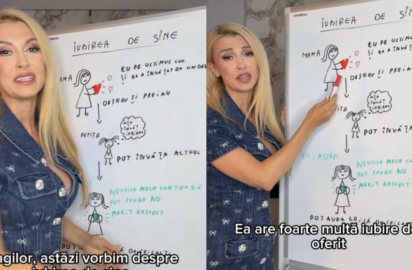  (VIDEO) „Nu știe ce să mai facă pentru bani”: Andreea Bălan, luată la rost după ce a început să explice concepte psihologice. Artista a pus microfonul pe pauză și a devenit profesoară în online