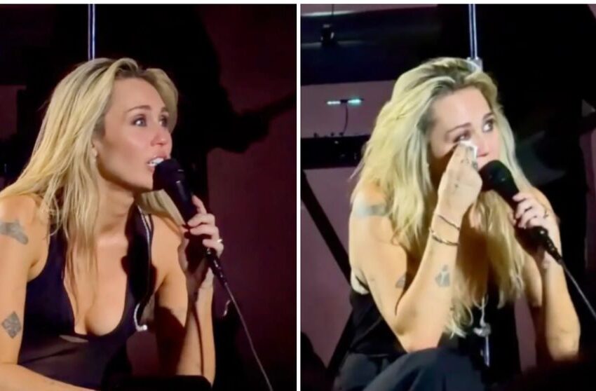  (VIDEO) Miley Cyrus a izbucnit în lacrimi în timpul unui concert. Ce le-a mărturisit spectatorilor