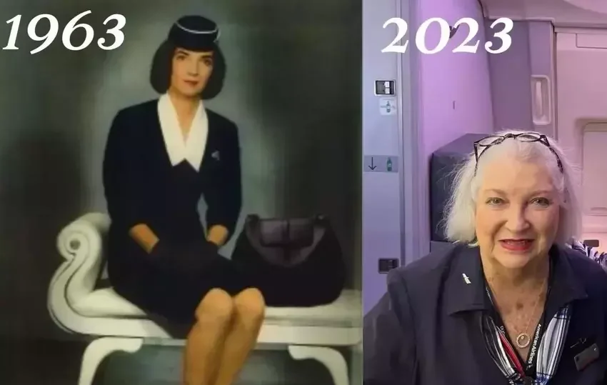  O viață trăită la înălțime! Cea mai longevivă stewardesă din lume se pensionează la 83 de ani, după mai bine de 6 decenii de zbor