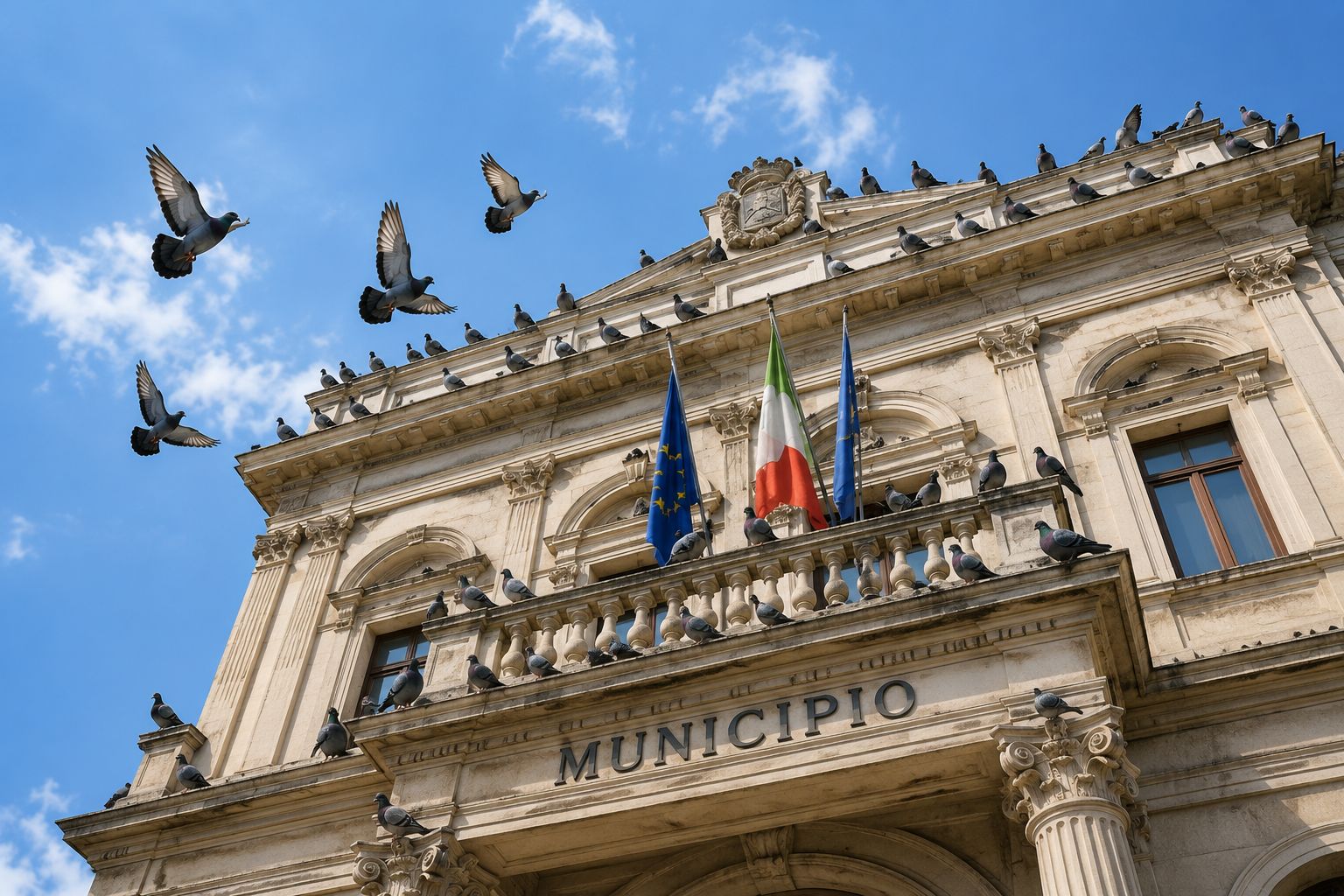 allontanamento piccioni