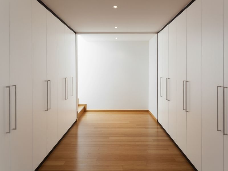 fitted wardrobes in sloping ceiling