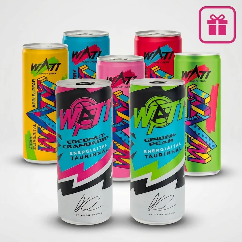 WATT Discovery Pack - 7 féle energiaital egy csomagban 250 ml - AJÁNDÉKKAL