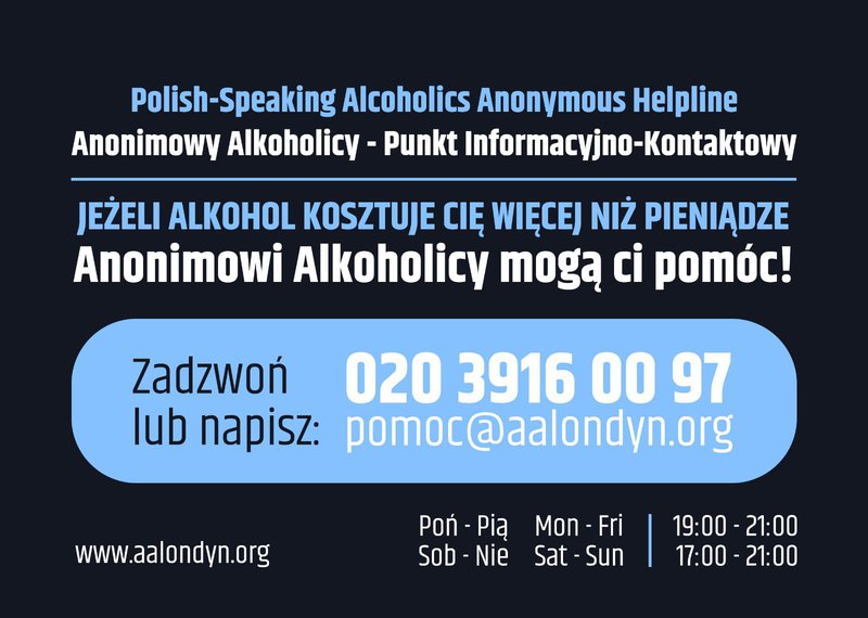 Polish speaking AA helpline