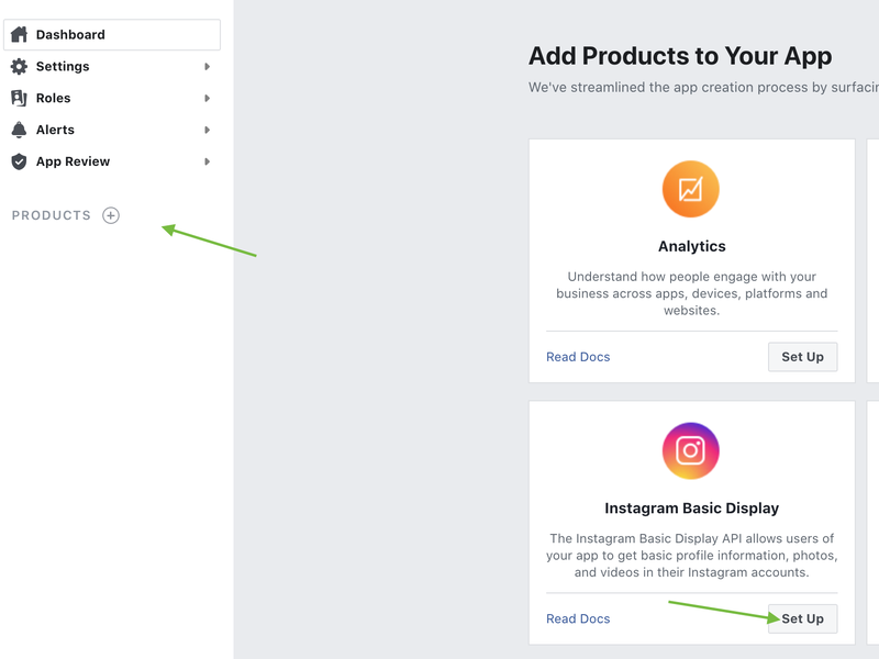 Add instagram basic display