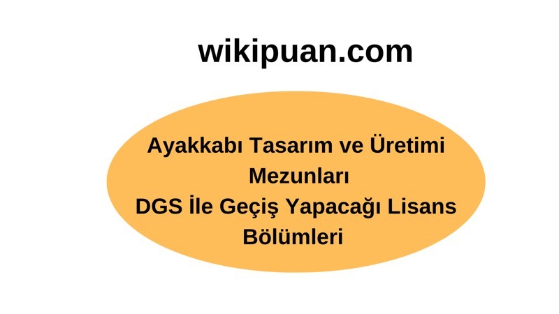 Ayakkabı Tasarım ve Üretimi Ön Lisans Mezunları DGS İle Hangi Bölümlere Geçiş Yapabilirler?