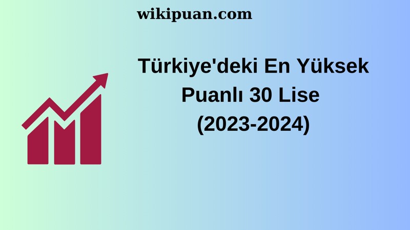 En Yüksek Puanlı 30 Lise (2023-2024)
