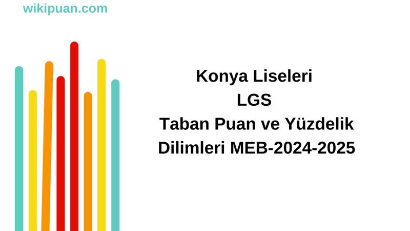 Konya Liseleri LGS Taban Puan ve Yüzdelik Dilimleri MEB-2025