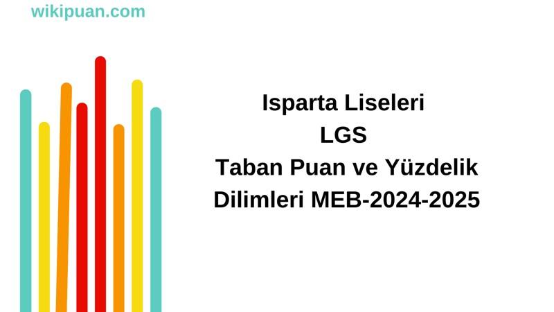 Isparta Liseleri LGS Taban Puan ve Yüzdelik Dilimleri MEB-2025