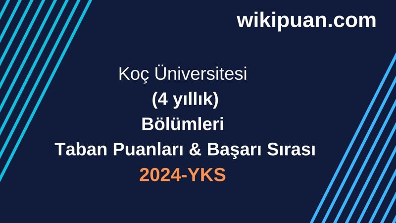 YKS-2024 | Koç Üniversitesi  Taban Puanları & Başarı Sırası