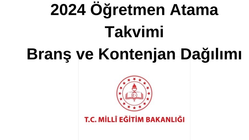2024 Milli Eğitim Bakanlığı 20 Bin Öğretmen Ataması: Branşlar ve Kontenjanlar