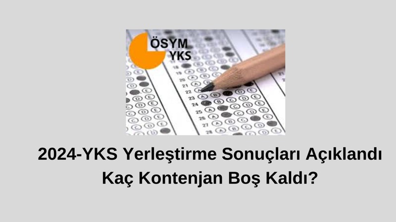 2024-YKS Yerleştirme Sonuçları Açıklandı! Sınava Kaç Kişi Girdi Kaç Kişi Yerleşti?