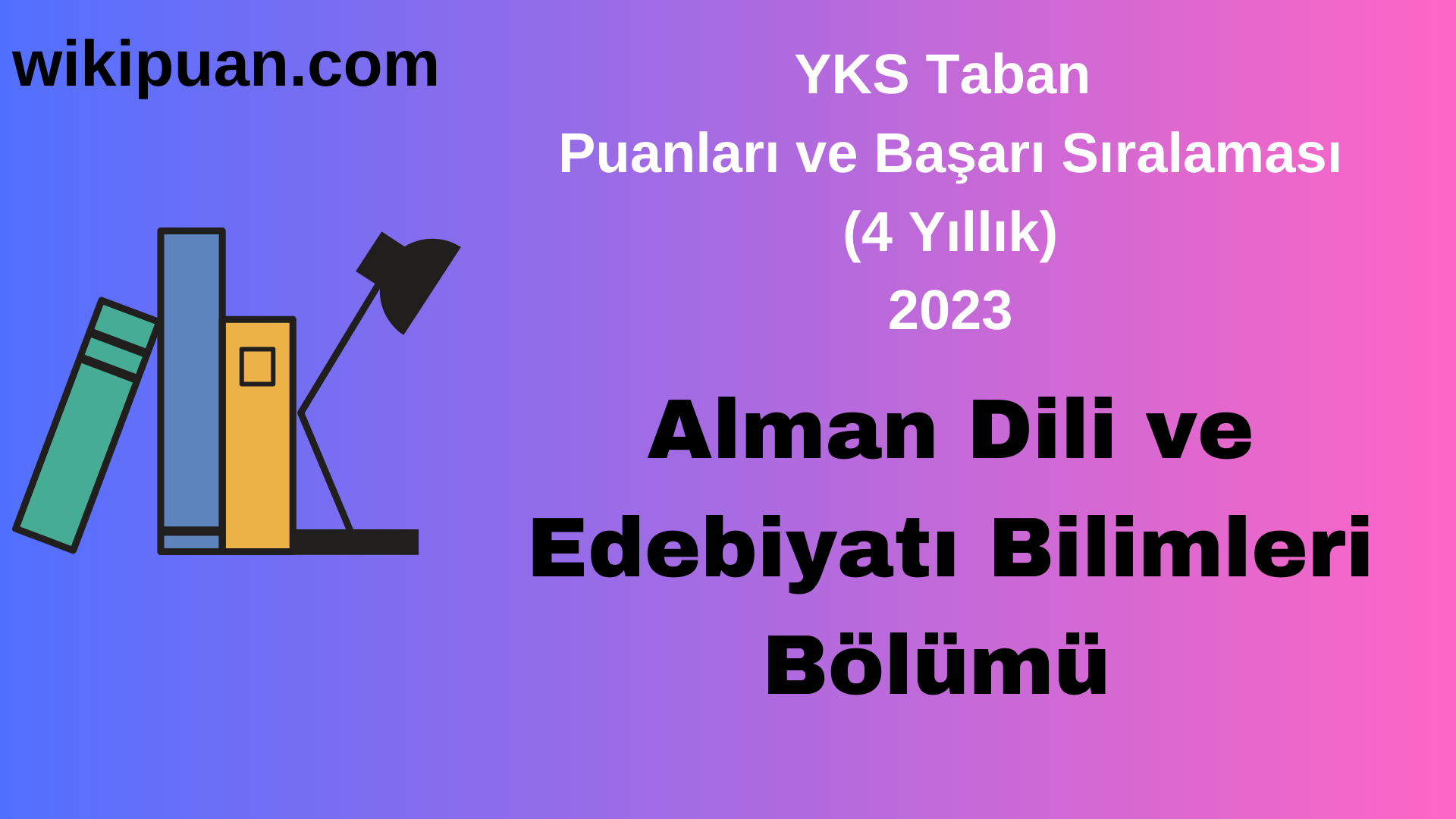 Alman Dili ve Edebiyatı Bölümü 2023 Taban Puan & Taban Başarı Sırası