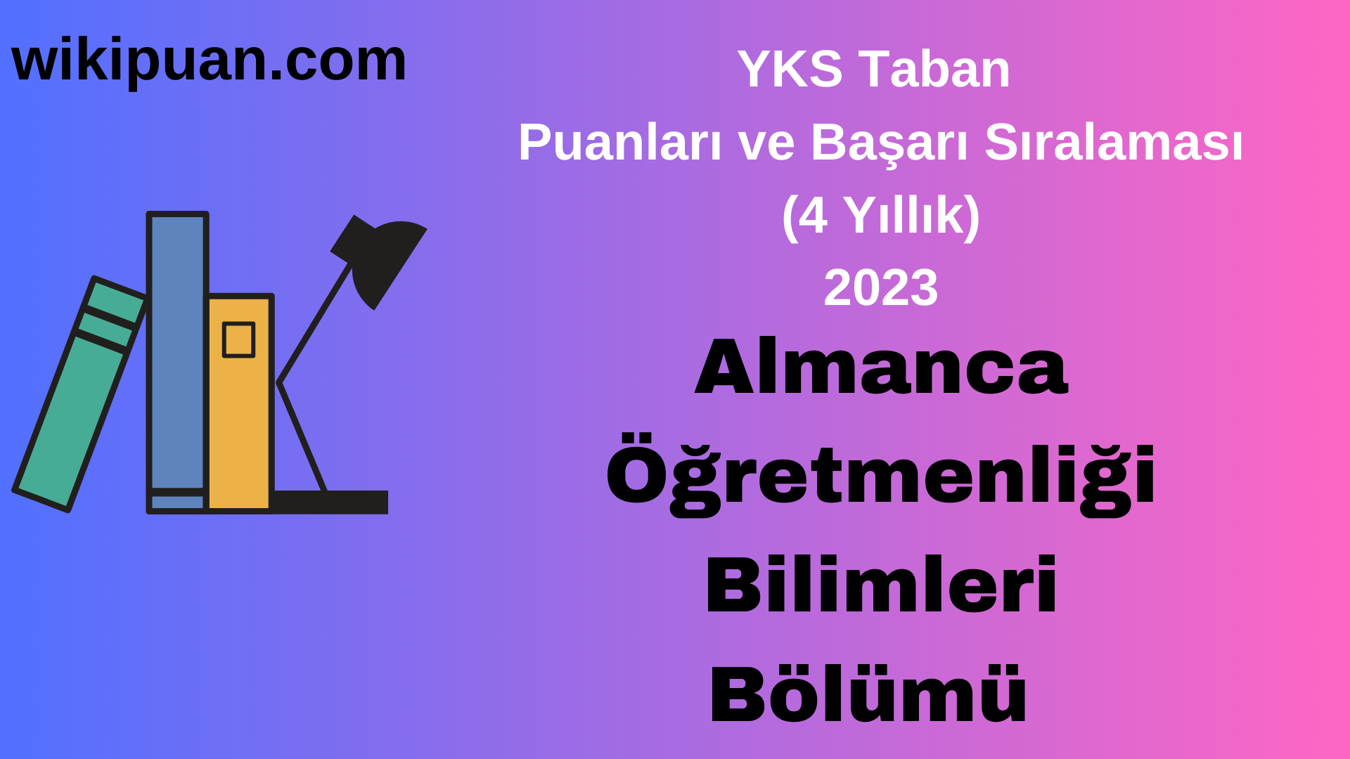 Almanca Öğretmenliği Bölümü 2023 Taban Puan & Taban Başarı Sırası