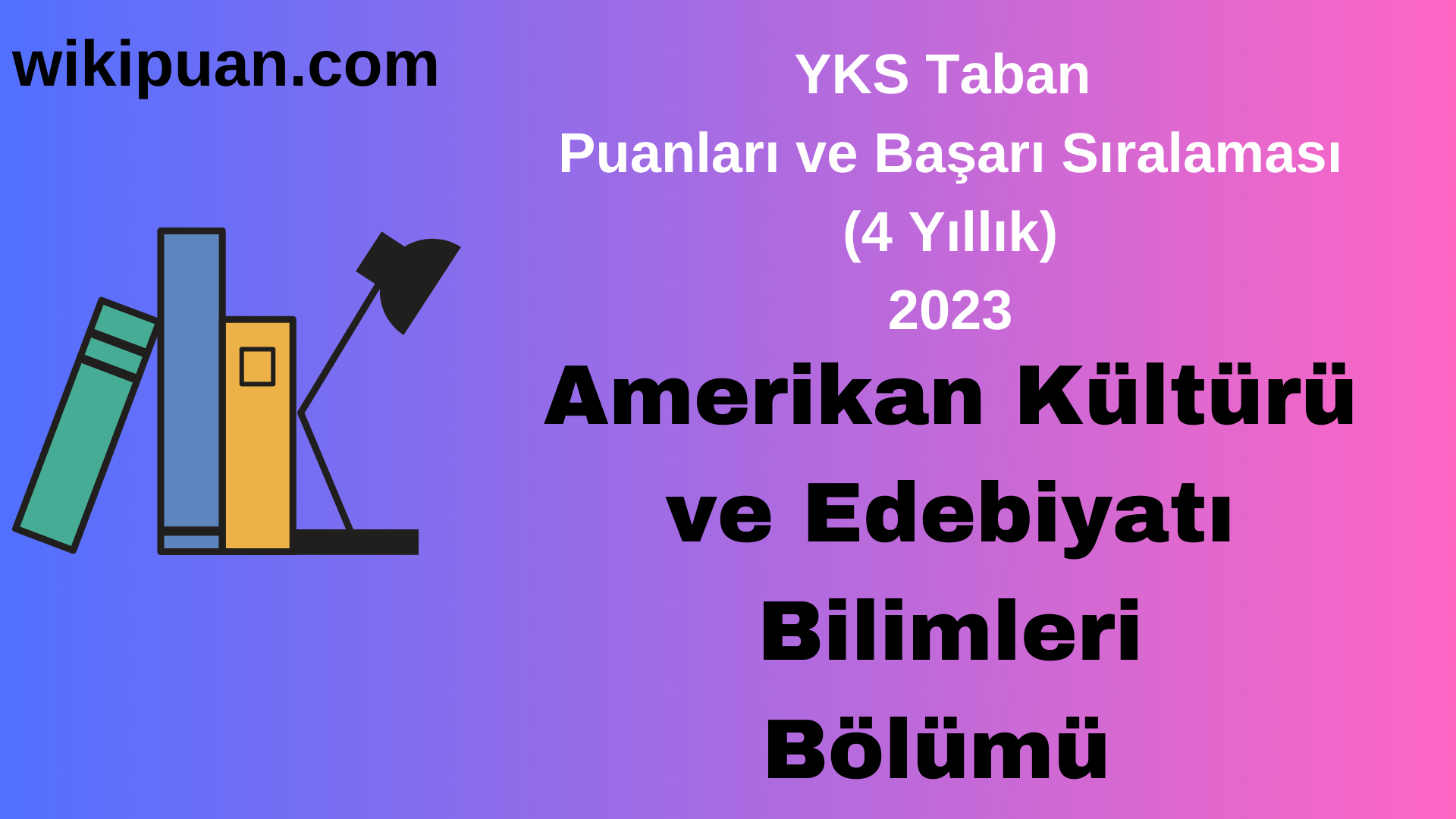Amerikan Kültürü ve Edebiyatı Bölümü 2023 Taban Puan & Taban Başarı Sırası