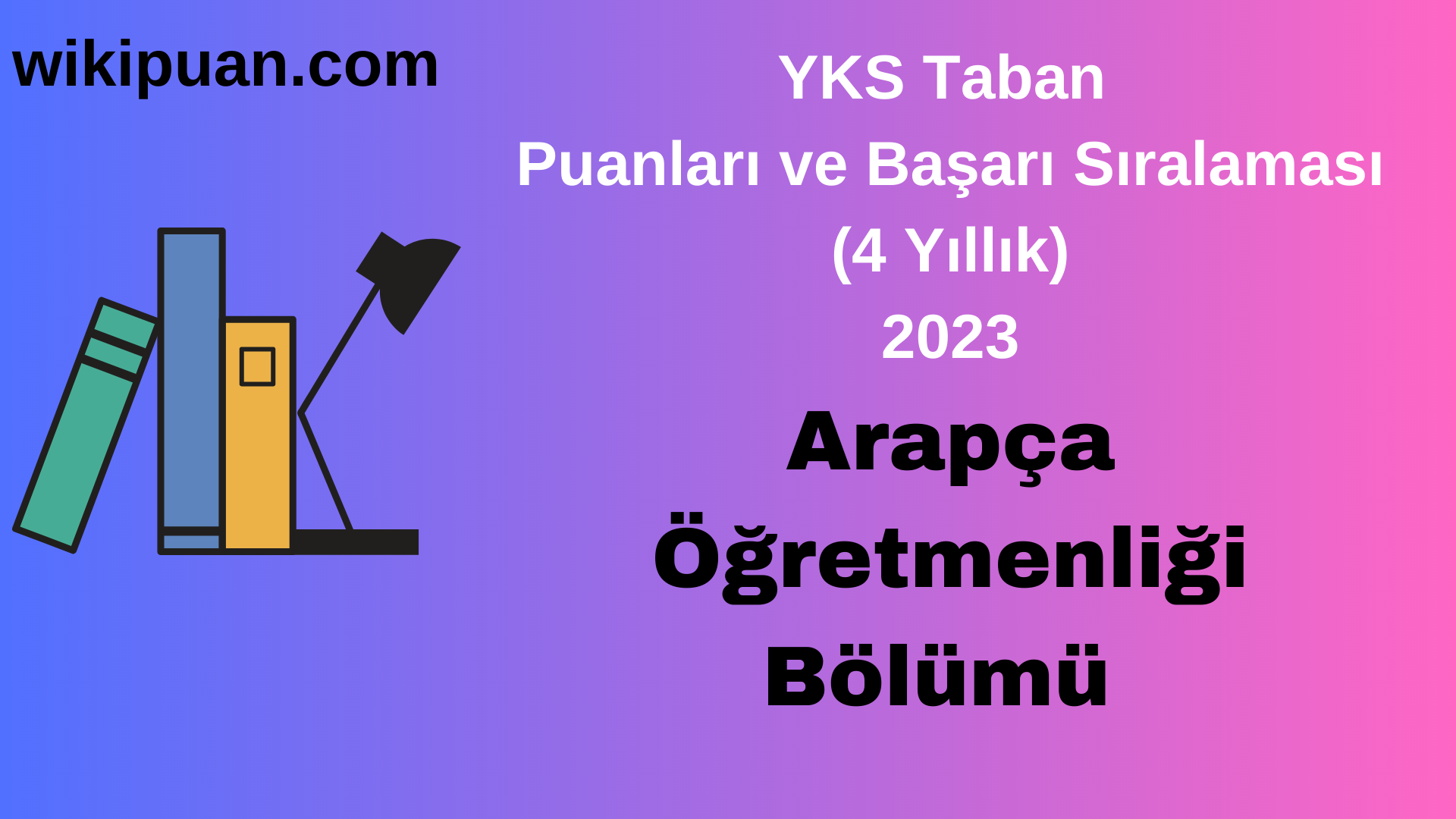 Arapça Öğretmenliği Bölümü 2023 Taban Puan & Taban Başarı Sırası