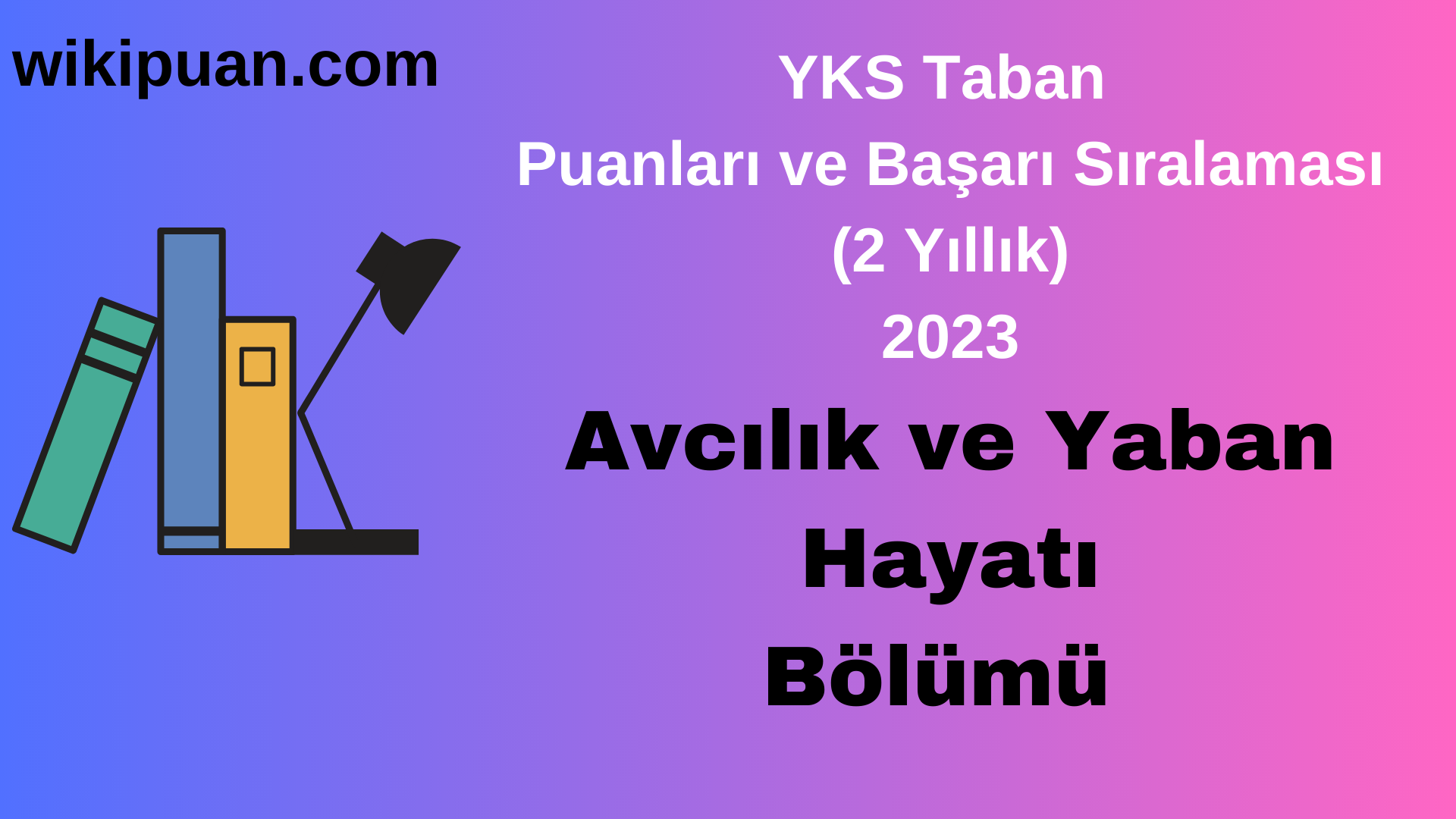 Avcılık ve Yaban Hayatı Bölümü 2023 Taban Puan & Taban Başarı Sırası