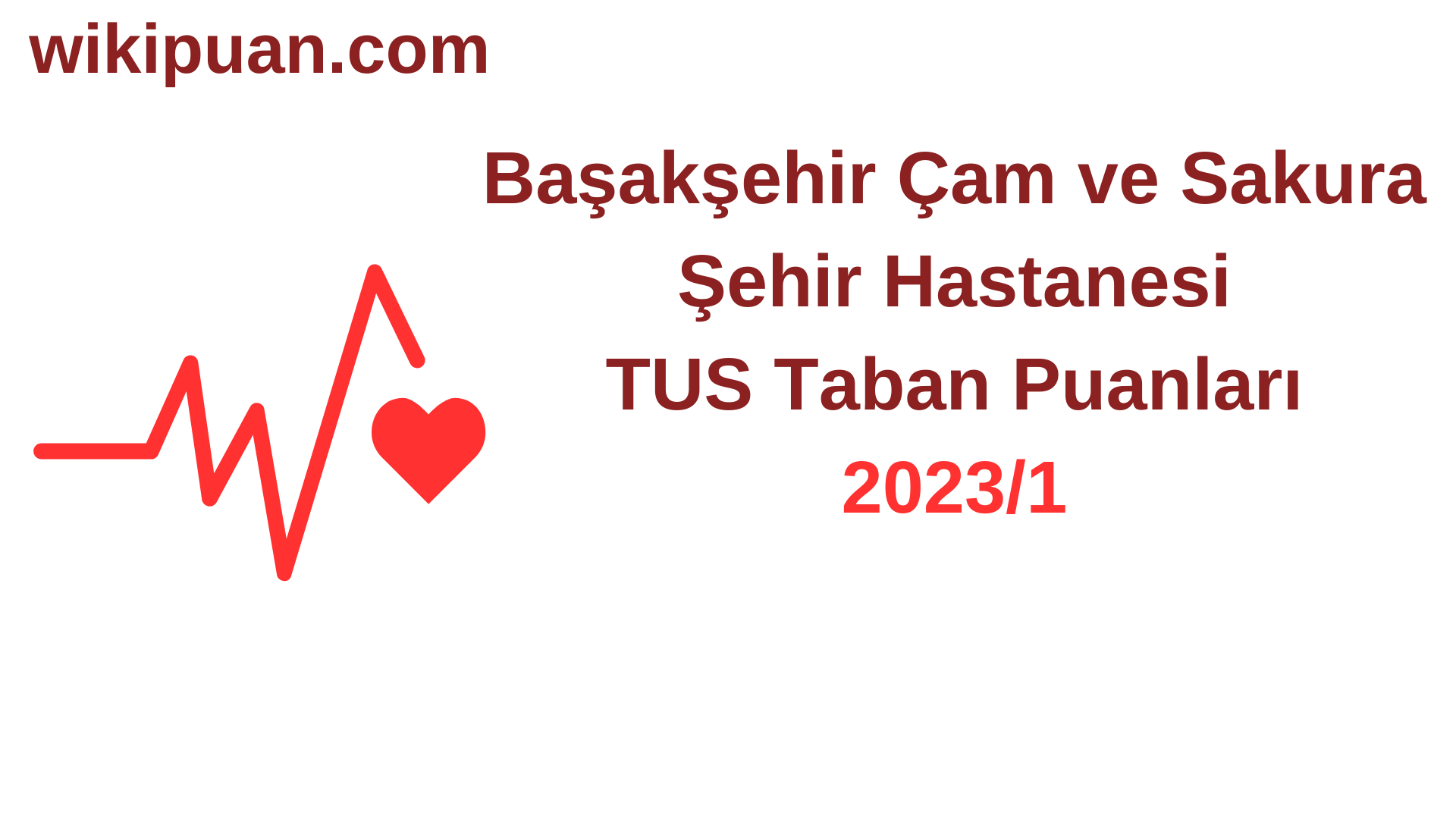 TUS 2023-1. Dönem Başakşehir Çam ve Sakura Şehir Hastanesi Taban Puanları