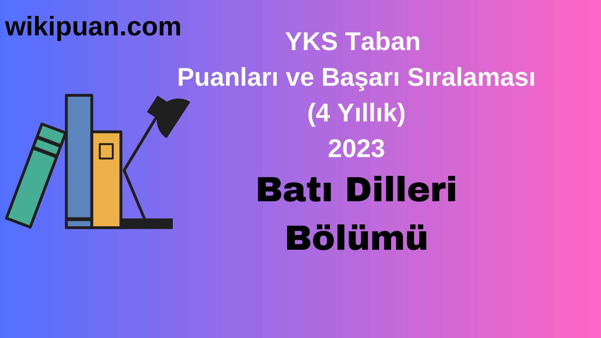 Batı Dilleri Bölümü 2023 Taban Puan & Taban Başarı Sırası