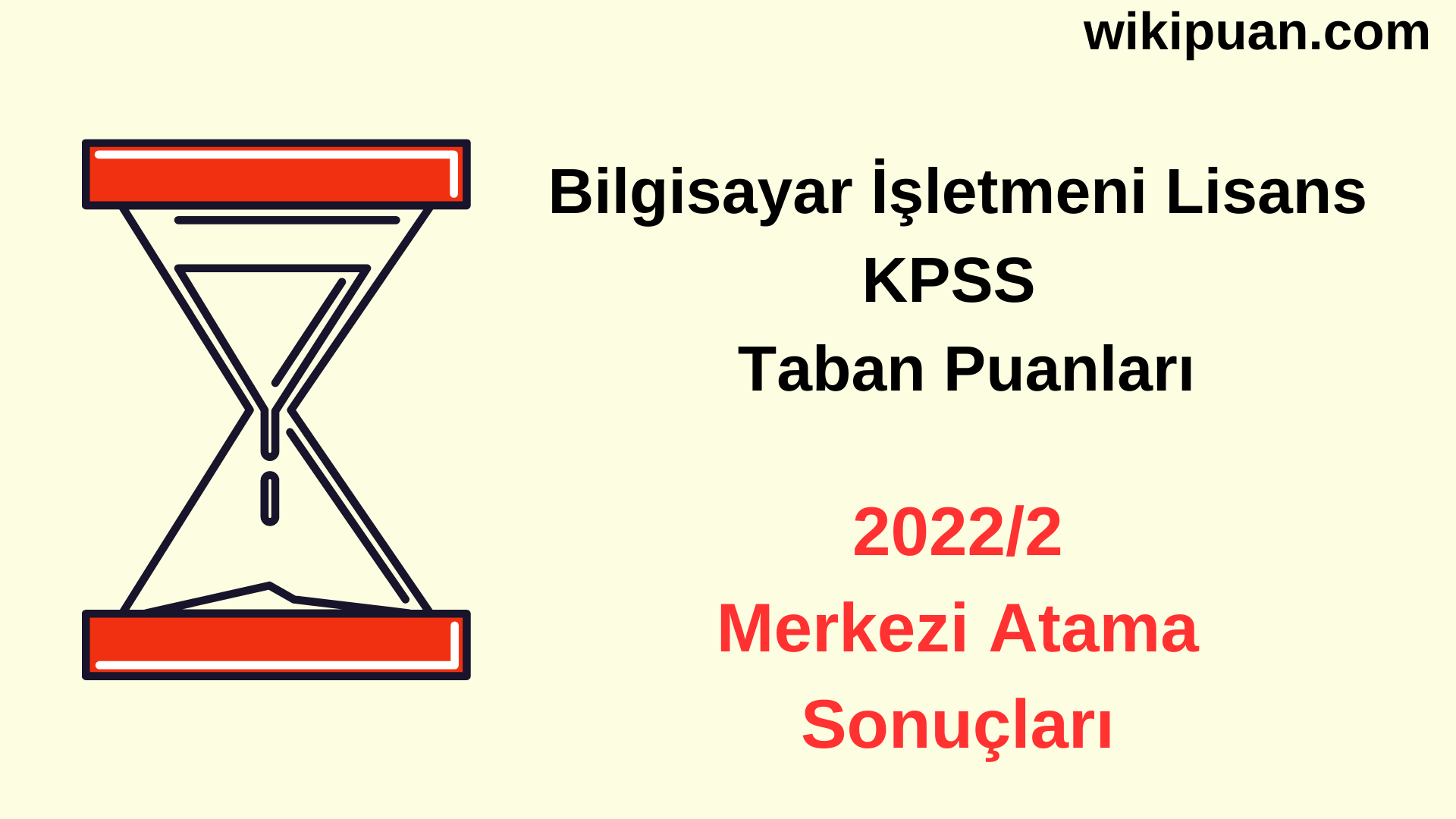 Bilgisayar İşletmeni KPSS Atama Taban Puanları 2022/2