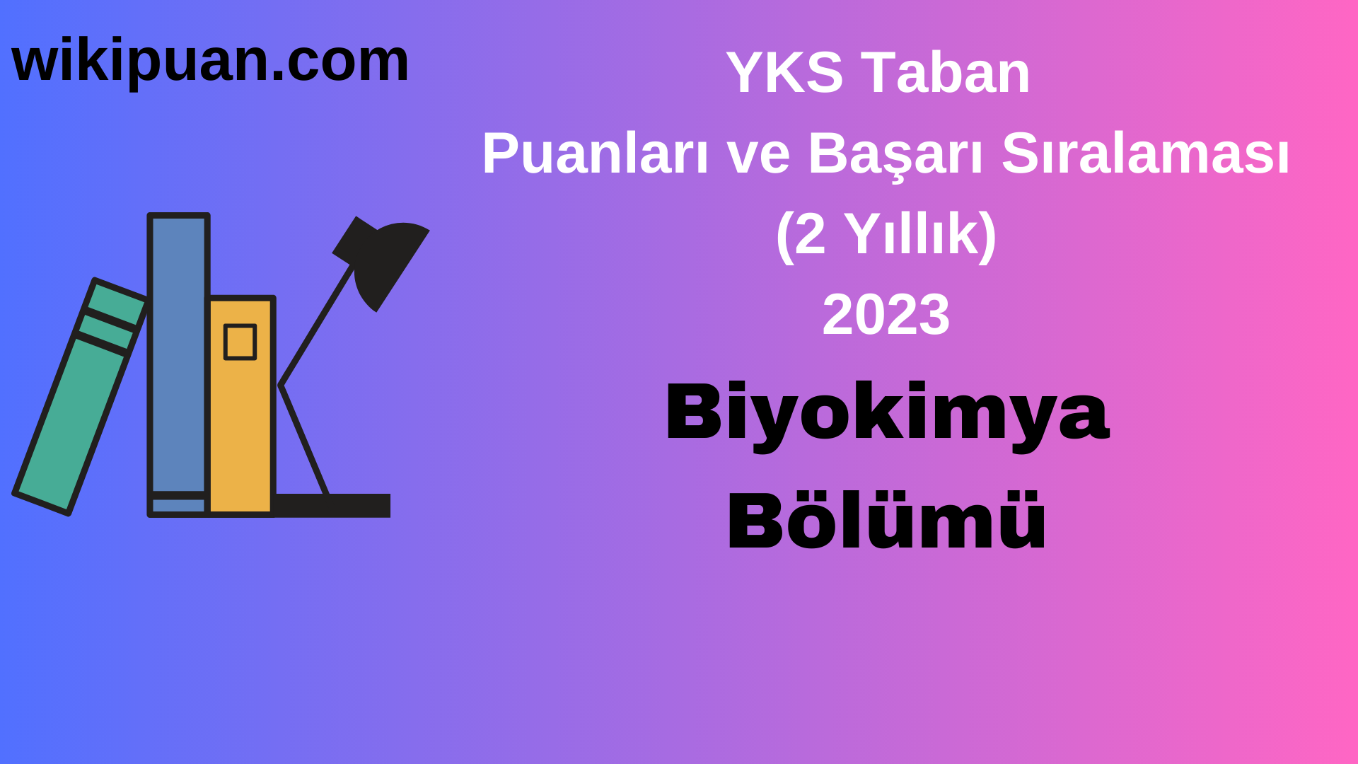 Biyokimya Bölümü 2023 Taban Puan & Taban Başarı Sırası