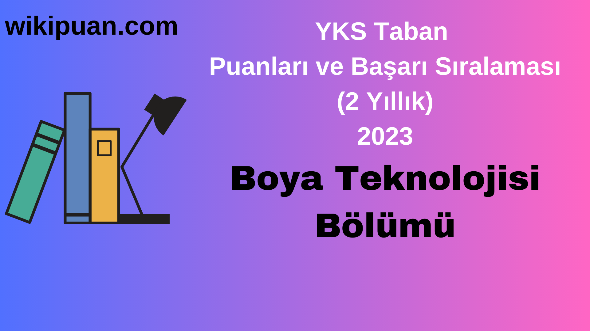 Boya Teknolojisi Bölümü 2023 Taban Puan & Taban Başarı Sırası