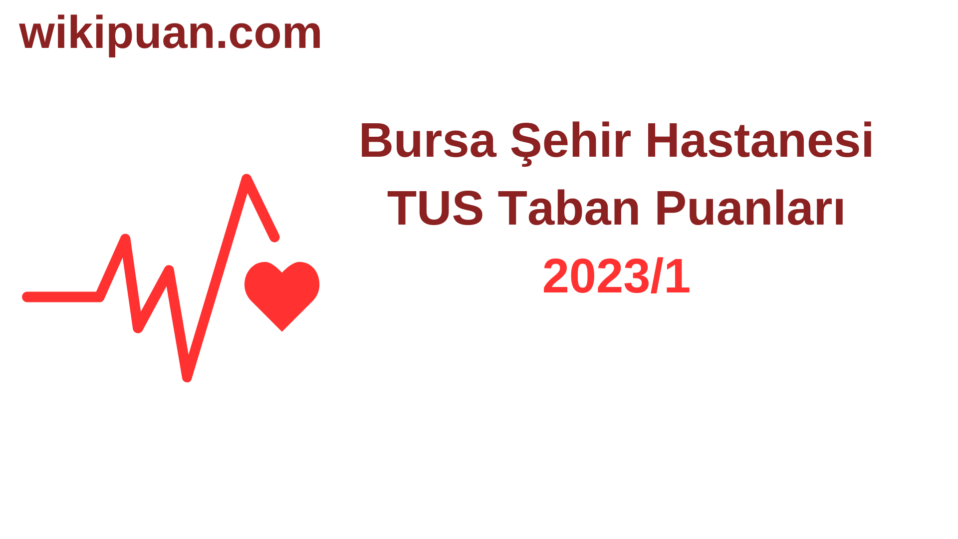 TUS 2023-1. Dönem Bursa Şehir Hastanesi Taban Puanları