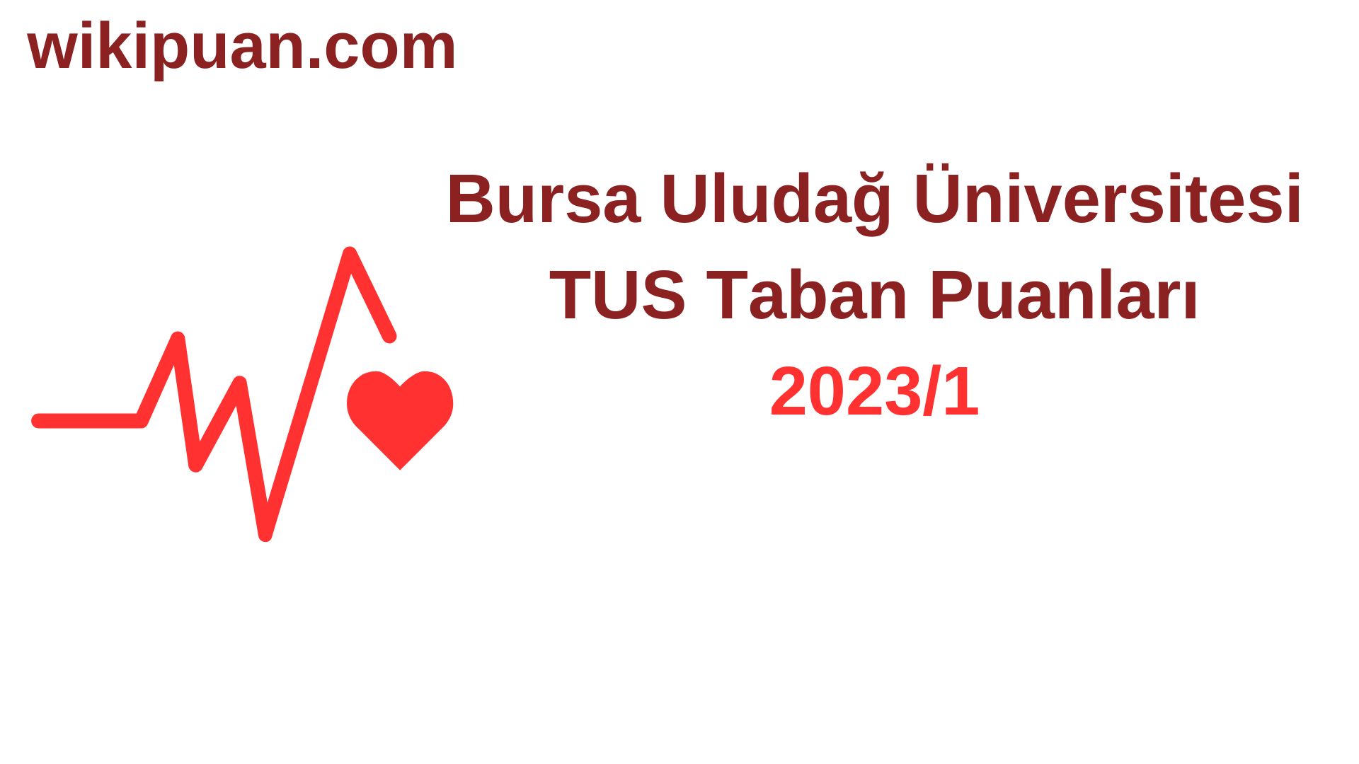 TUS 2023-1. Dönem Bursa Uludağ Üniversitesi Taban Puanları