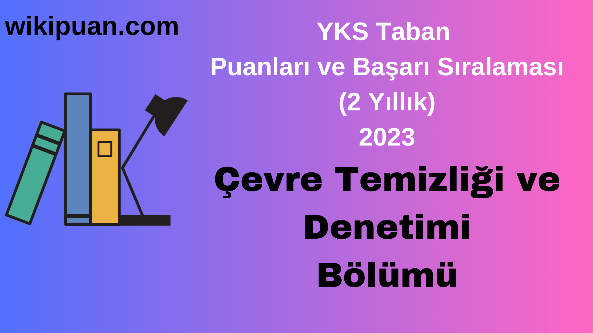 Çevre Temizliği ve Denetimi Bölümü 2023 Taban Puan & Taban Başarı Sırası