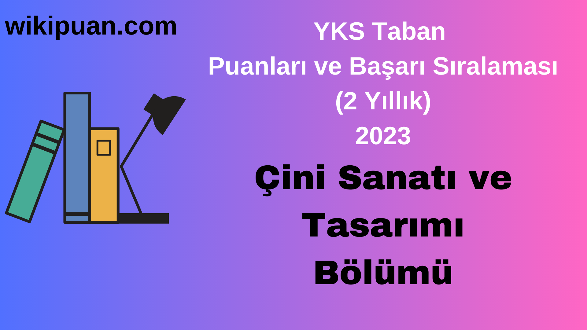 Çini Sanatı ve Tasarımı Bölümü 2023 Taban Puan & Taban Başarı Sırası