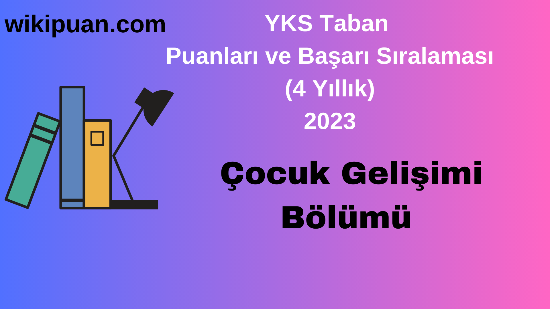 Çocuk Gelişimi Bölümü 2023 Taban Puan & Taban Başarı Sırası
