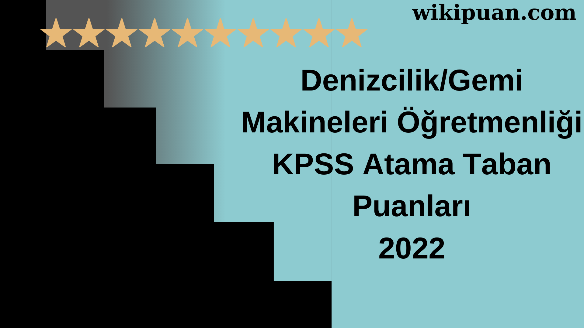 Denizcilik / Gemi Makineleri Öğretmenliği Öğretmenliği KPSS Atama Taban Puanları Temmuz 2022-MEB
