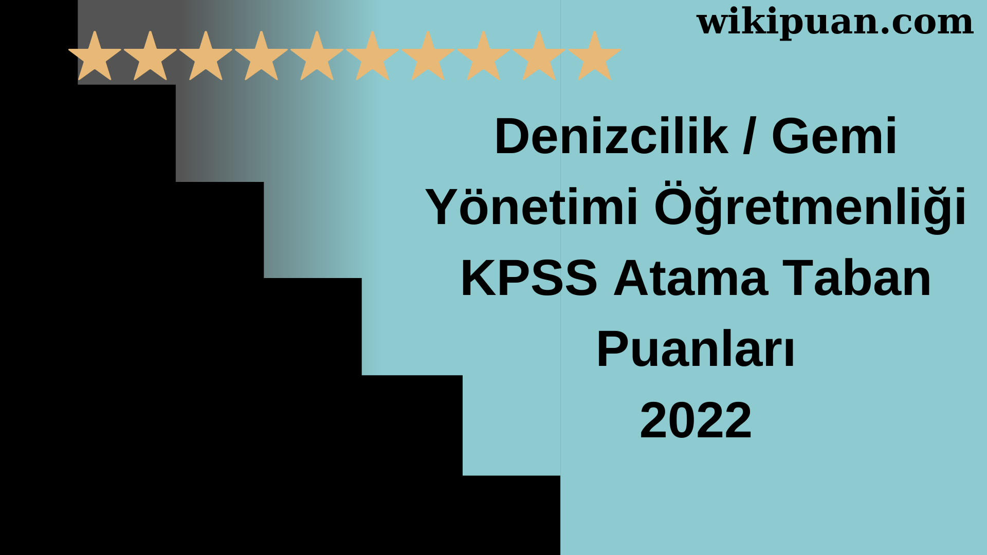 Denizcilik / Gemi Yönetimi Öğretmenliği KPSS Atama Taban Puanları Temmuz 2022-MEB