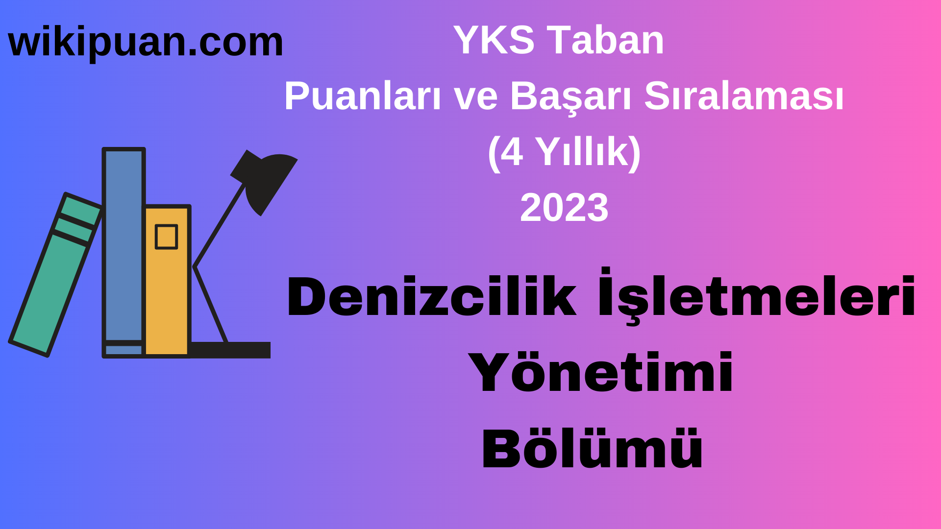 Denizcilik İşletmeleri Yönetimi Bölümü 2023 Taban Puan & Taban Başarı Sırası