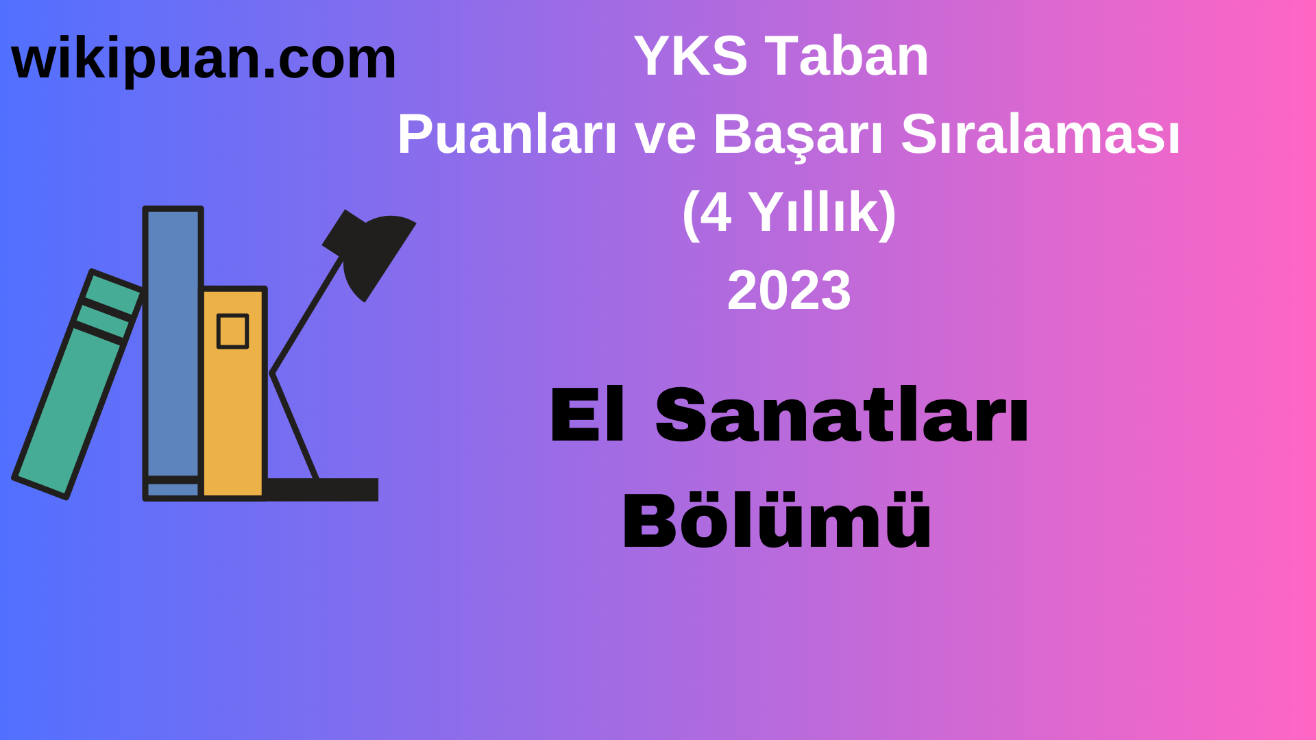 El Sanatları Bölümü 2023 Taban Puan & Taban Başarı Sırası