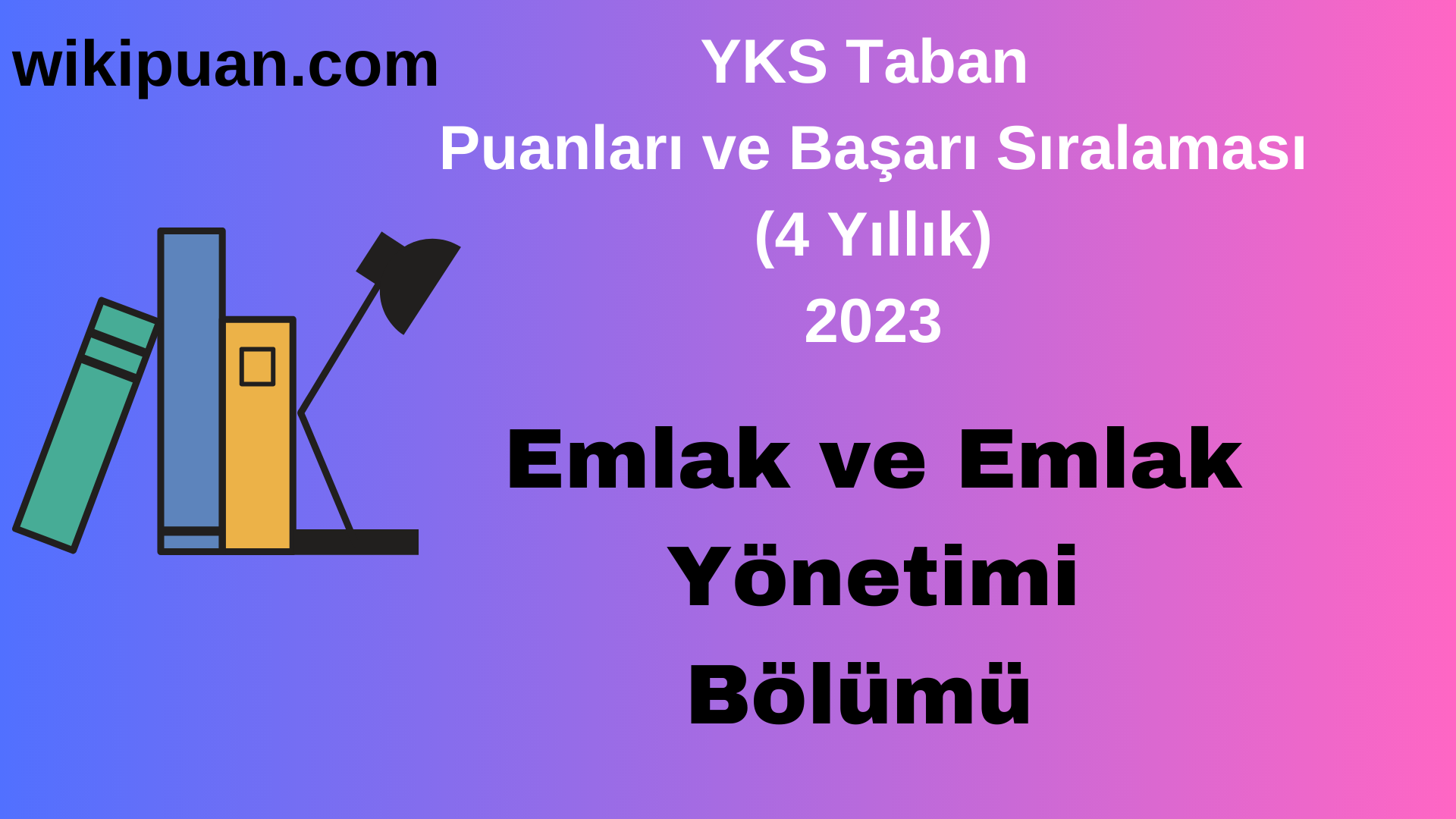 Emlak ve Emlak Yönetimi Bölümü 2023 Taban Puan & Taban Başarı Sırası