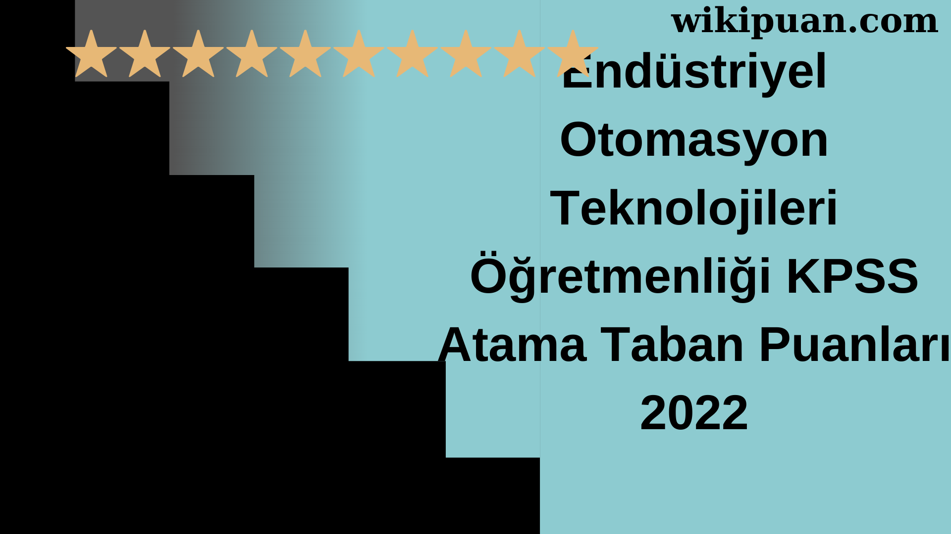 Endüstriyel Otomasyon Teknolojileri Öğretmenliği KPSS Atama Taban Puanları Temmuz 2022-MEB
