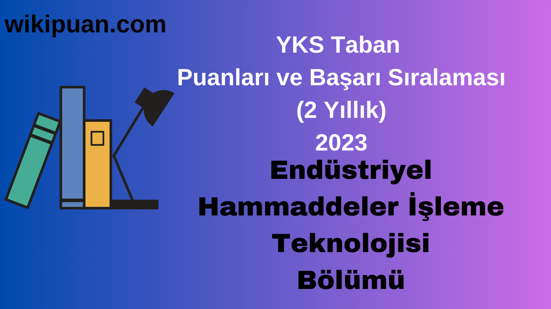 Endüstriyel Hammaddeler İşleme Teknolojisi Bölümü 2023 Taban Puan & Taban Başarı Sırası