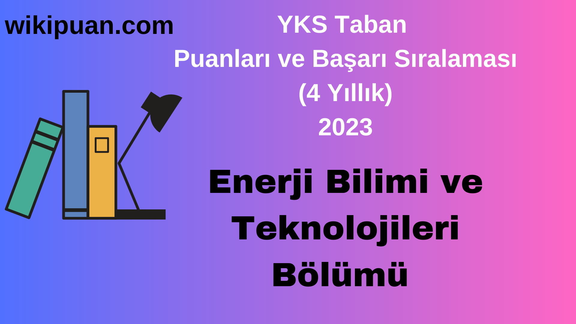 Enerji Bilimi ve Teknolojileri Bölümü 2023 Taban Puan & Taban Başarı Sırası
