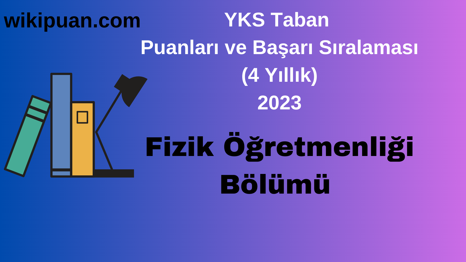 Fizik Öğretmenliği Bölümü 2023 Taban Puan & Taban Başarı Sırası