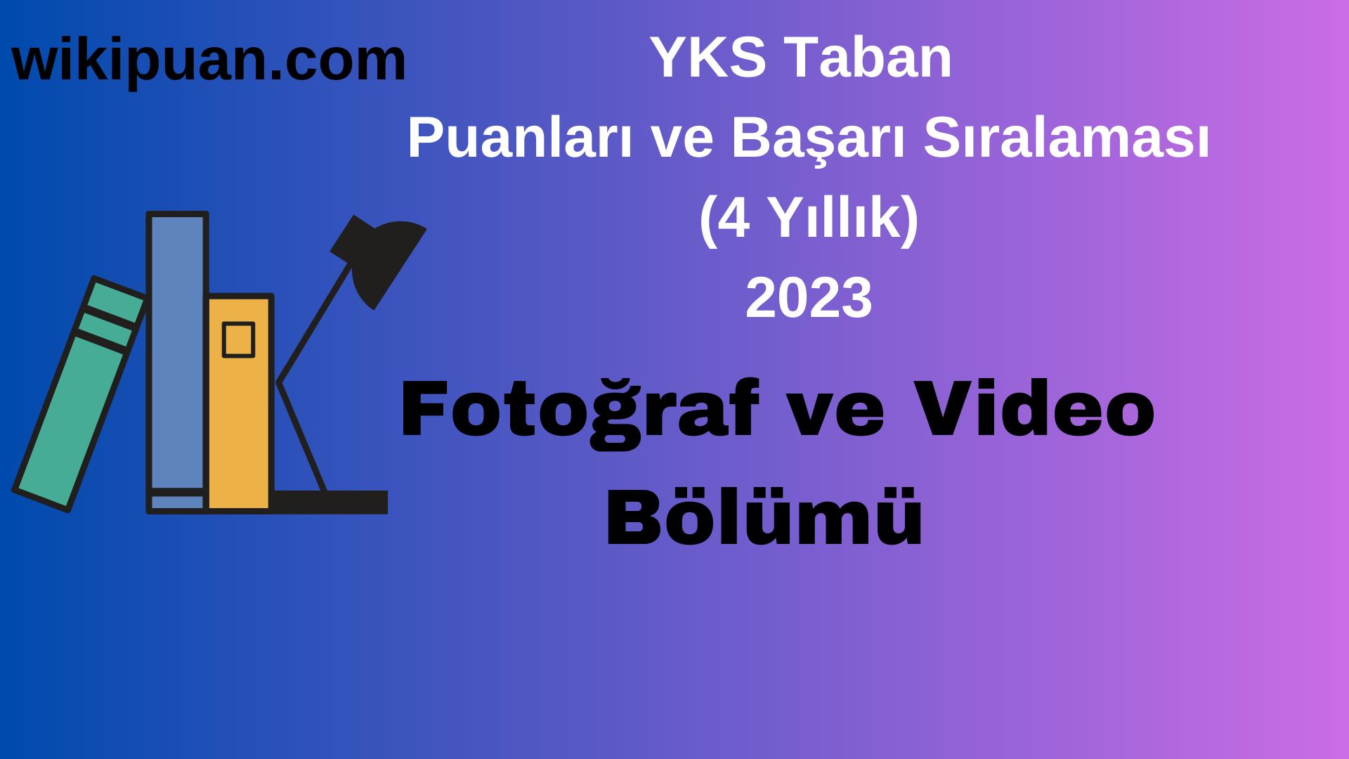Fotoğraf ve Video Bölümü 2023 Taban Puan & Taban Başarı Sırası