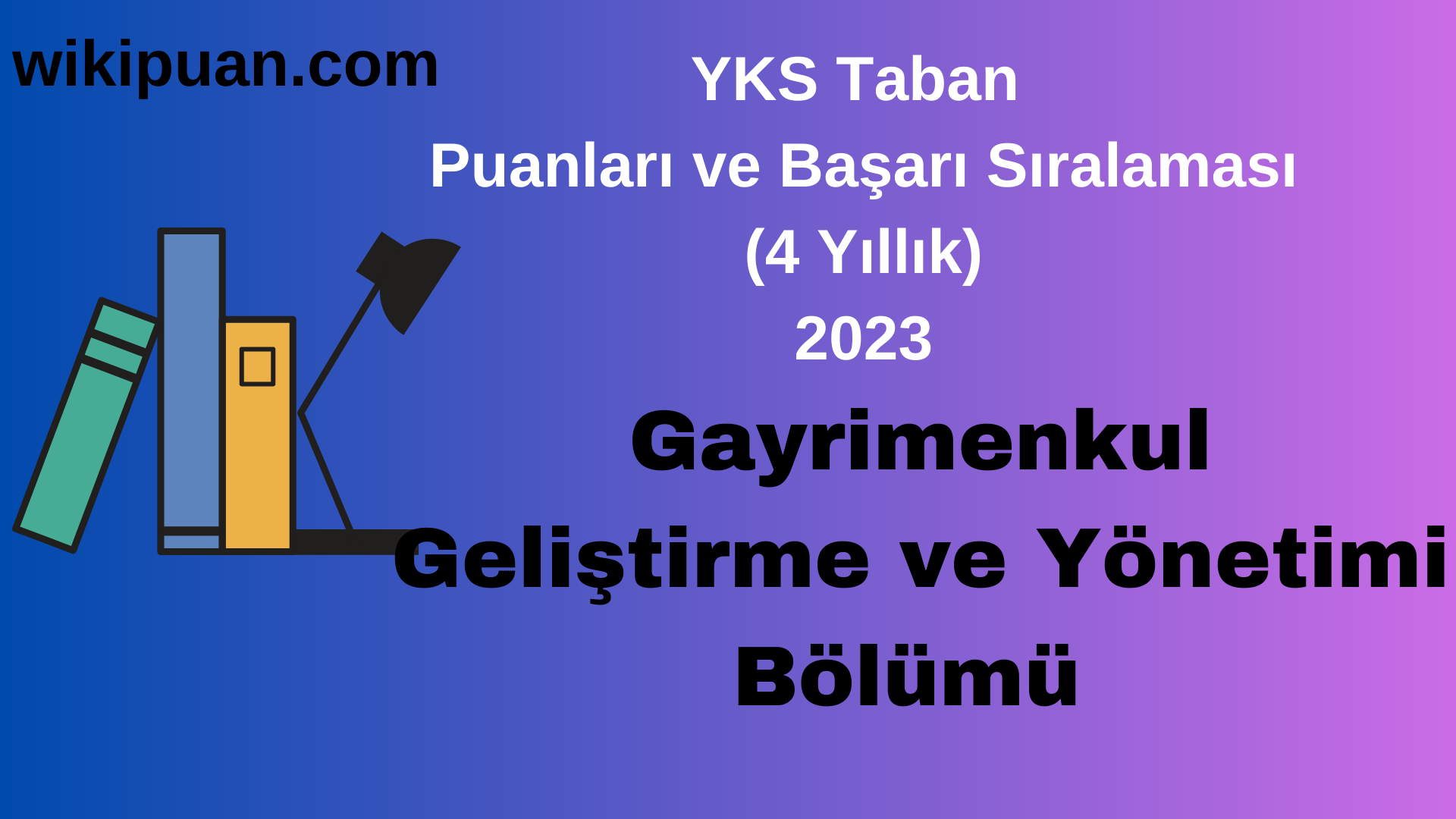 Gayrimenkul Geliştirme ve Yönetimi  Bölümü 2023 Taban Puan & Taban Başarı Sırası