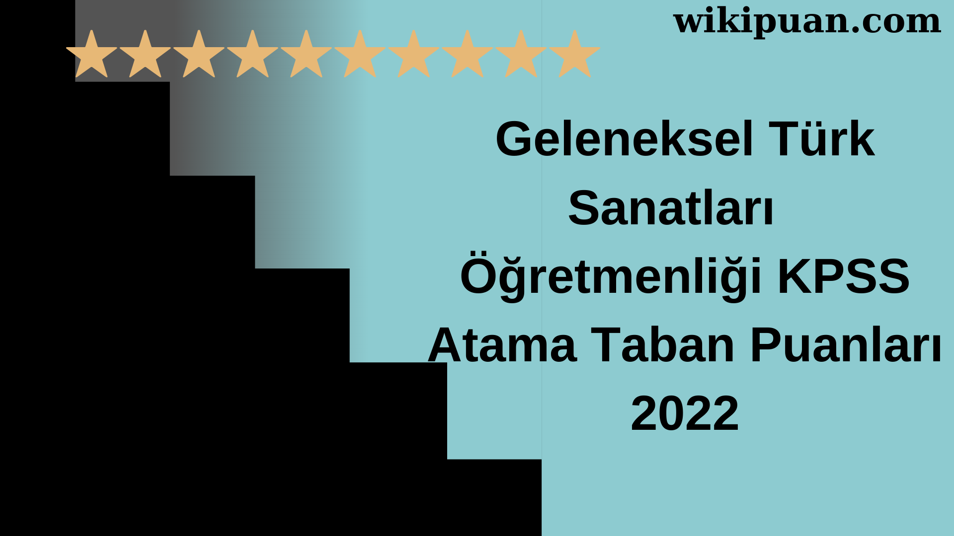 Geleneksel Türk Sanatları Öğretmenliği KPSS Atama Taban Puanları Temmuz 2022-MEB