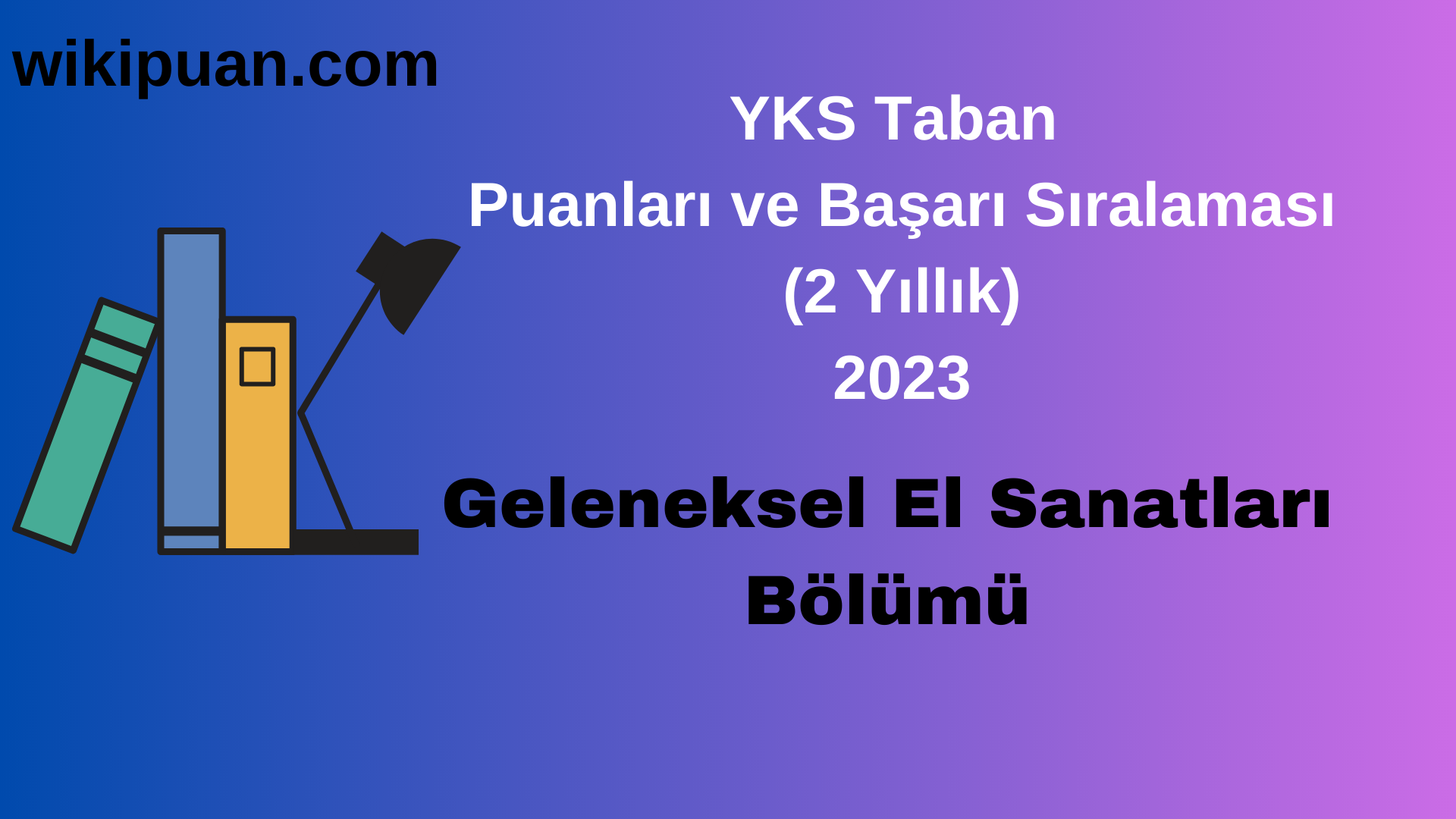Geleneksel El Sanatları  Bölümü 2023 Taban Puan & Taban Başarı Sırası