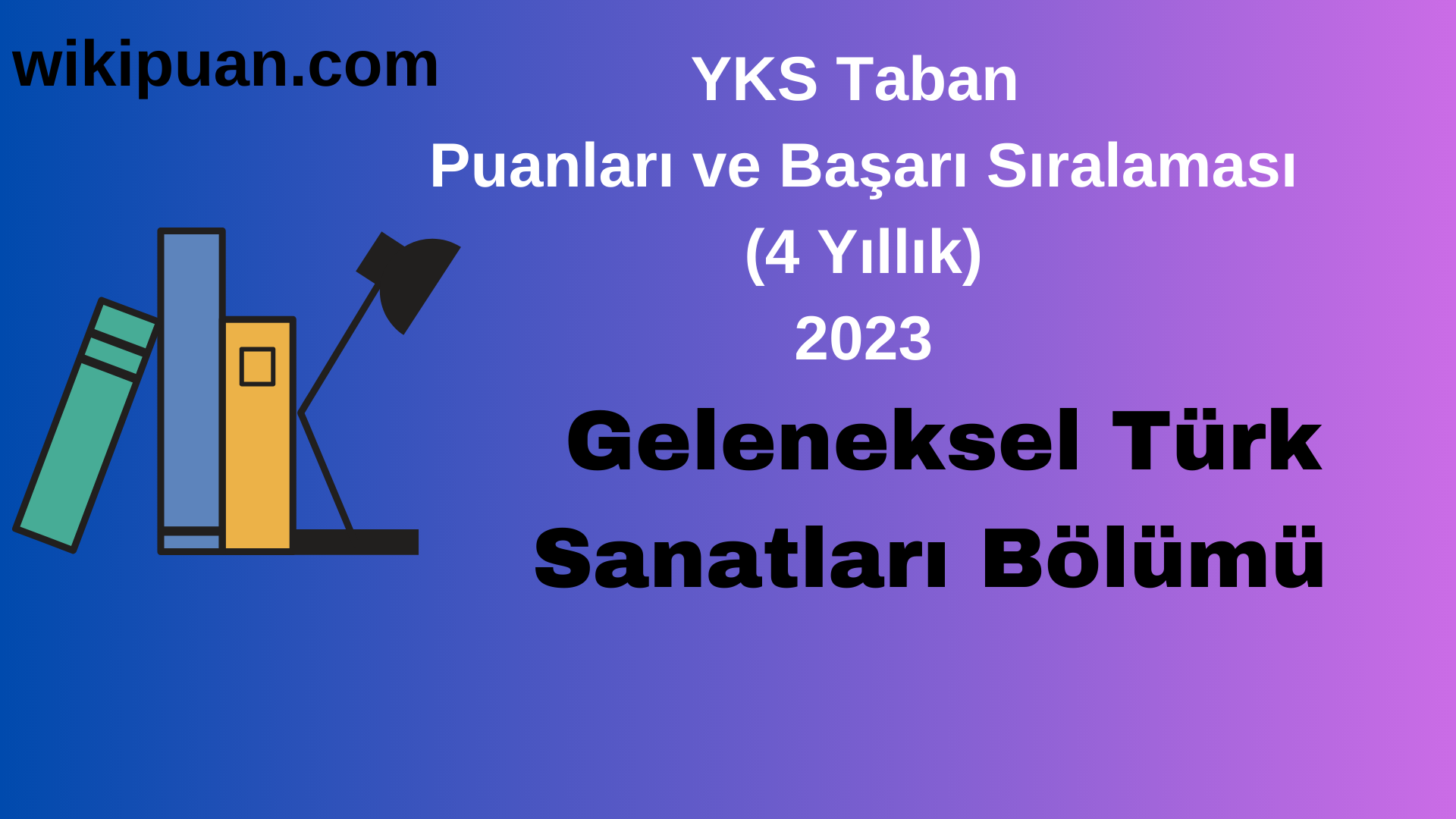 Geleneksel Türk Sanatları Bölümü 2023 Taban Puan & Taban Başarı Sırası